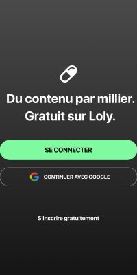 Page d'inscription sur Loly